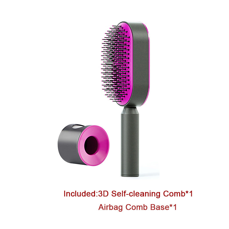 Self Cleaning Hair Brush For Women.