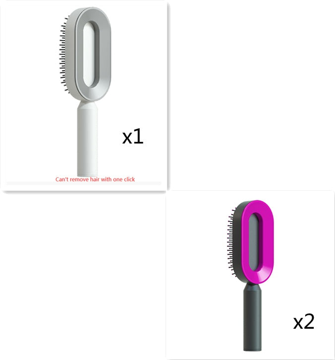 Self Cleaning Hair Brush For Women.