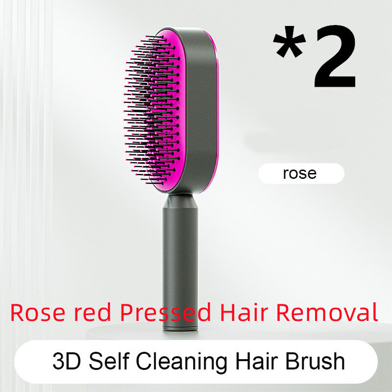 Self Cleaning Hair Brush For Women.