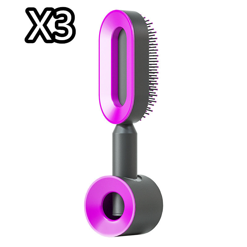 Self Cleaning Hair Brush For Women.