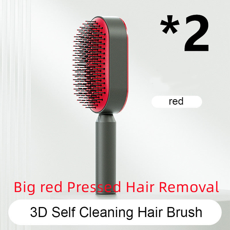 Self Cleaning Hair Brush For Women.