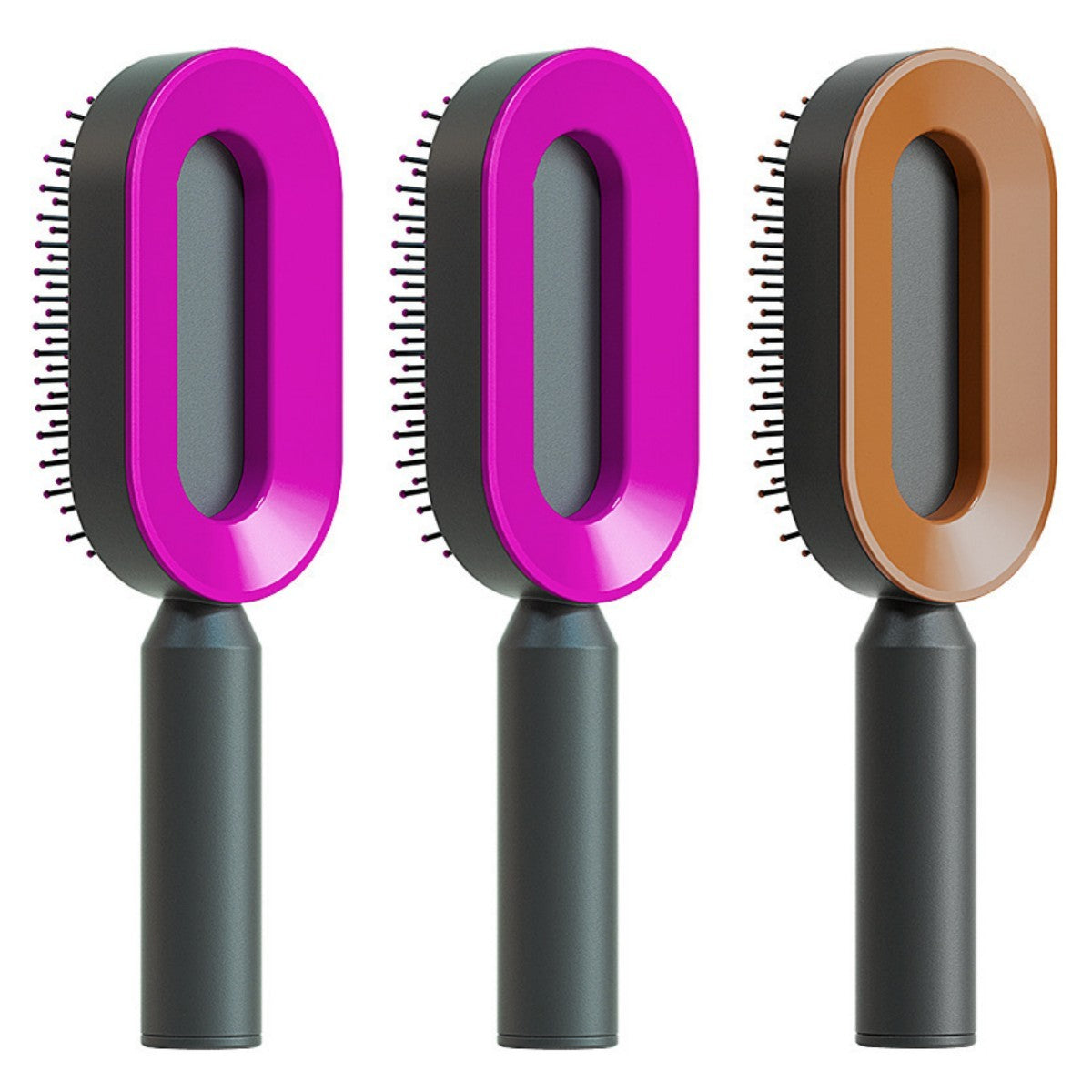 Self Cleaning Hair Brush For Women.