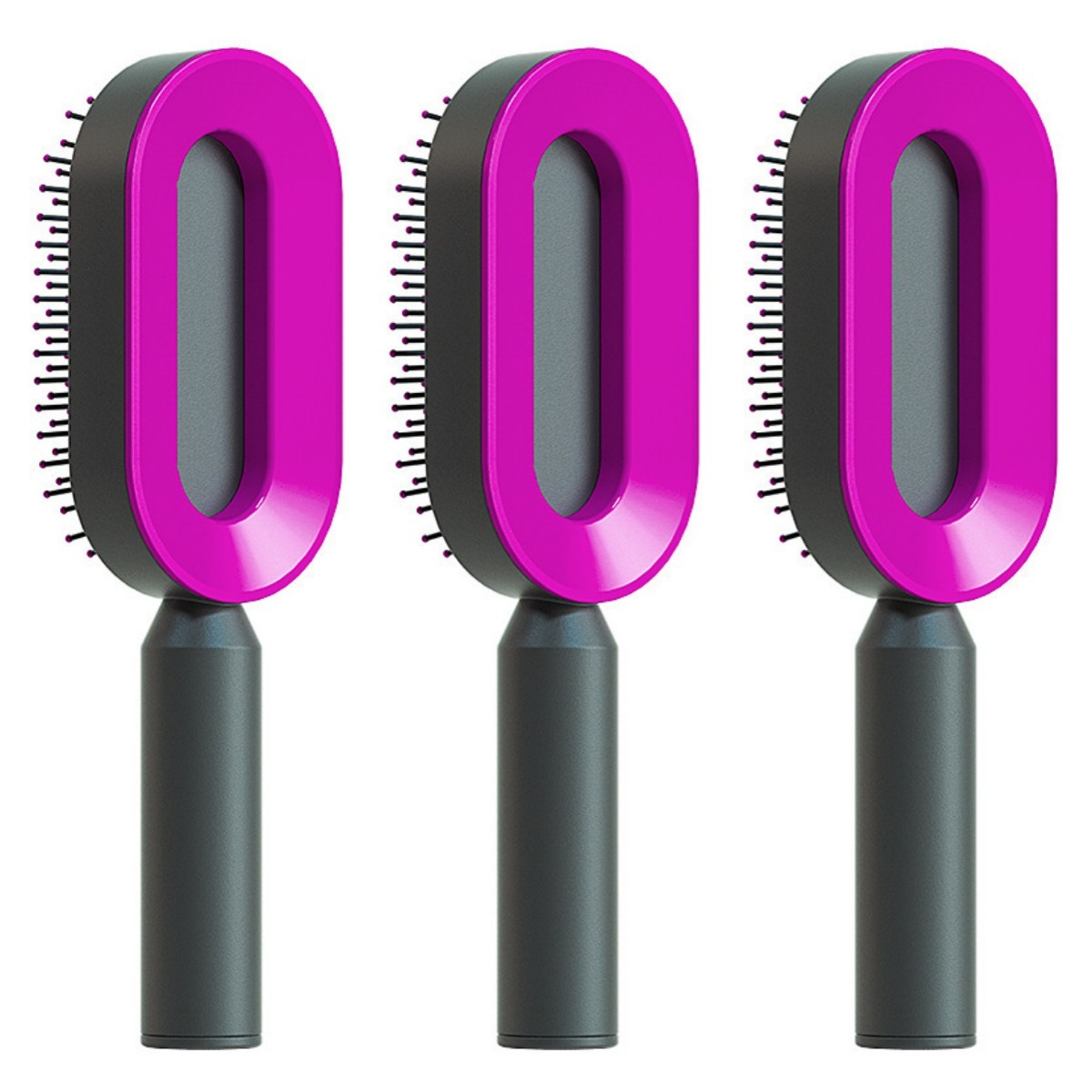 Self Cleaning Hair Brush For Women.