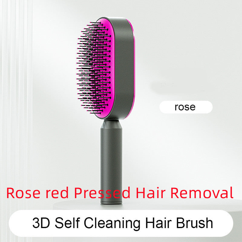 Self Cleaning Hair Brush For Women.