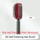 Self Cleaning Hair Brush For Women.